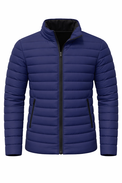Men's Blue Down Jacket – Winter Model